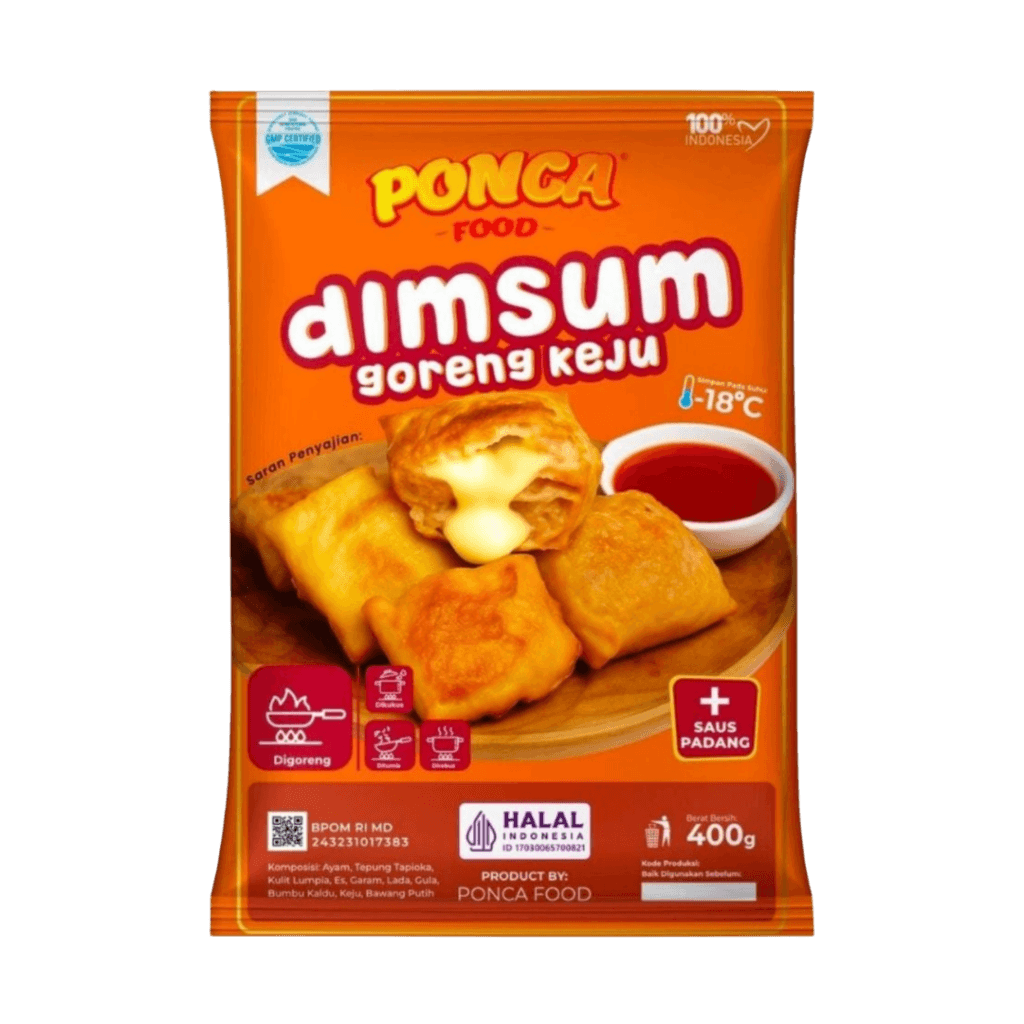 Frozen Food Dimsum Goreng Keju Ponca Food transparan