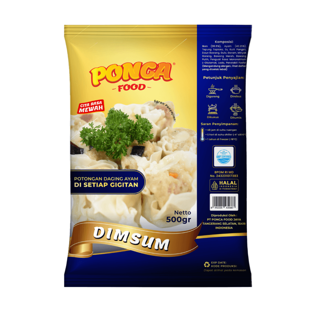 Frozen Food Dimsum Ponca Food transparan