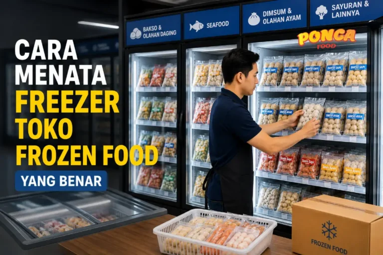 cara menata freezer toko frozen food yang rapi